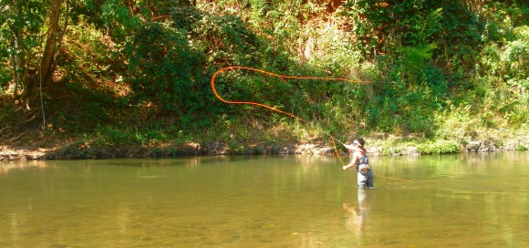 Freestone river fishing in Thailand