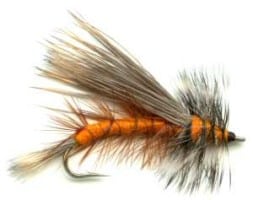 Orange Stimulator dry fly