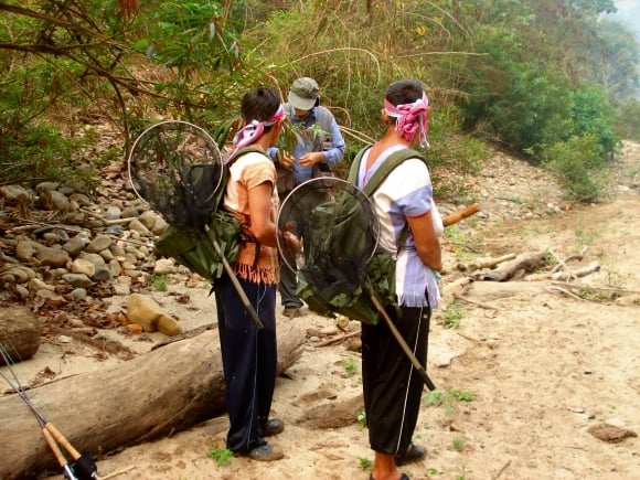 Karen guides - Mahseer fishing, Mae Hong Son province